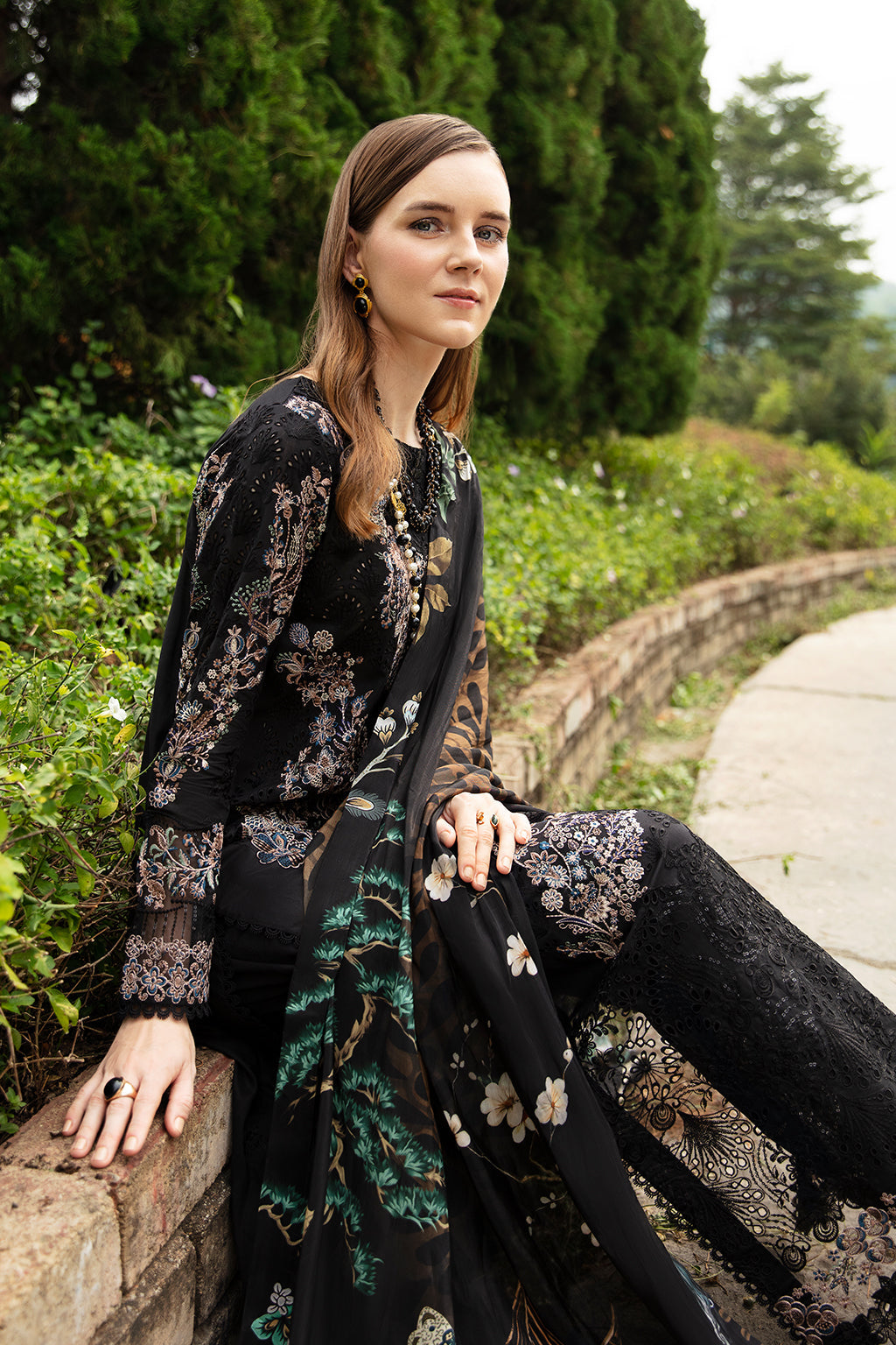 Magical forest-3PC LAWN EMBROIDERED SUIT-Z-801