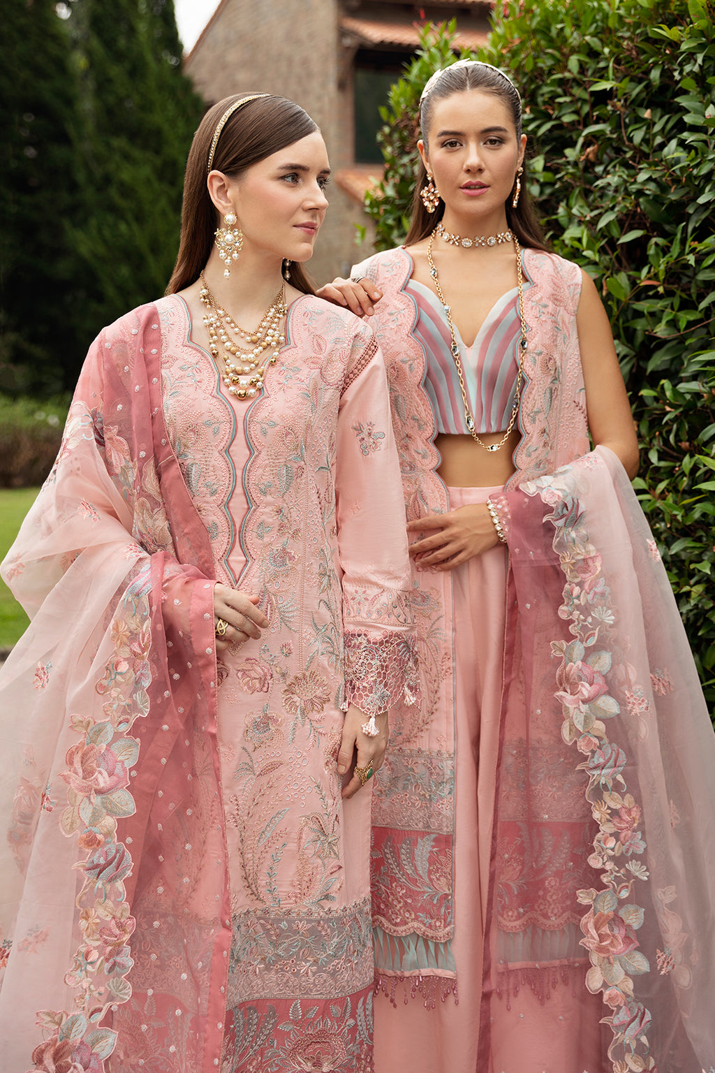 RADIANT PINK-3PC LAWN EMBROIDERED SUIT-Z-810