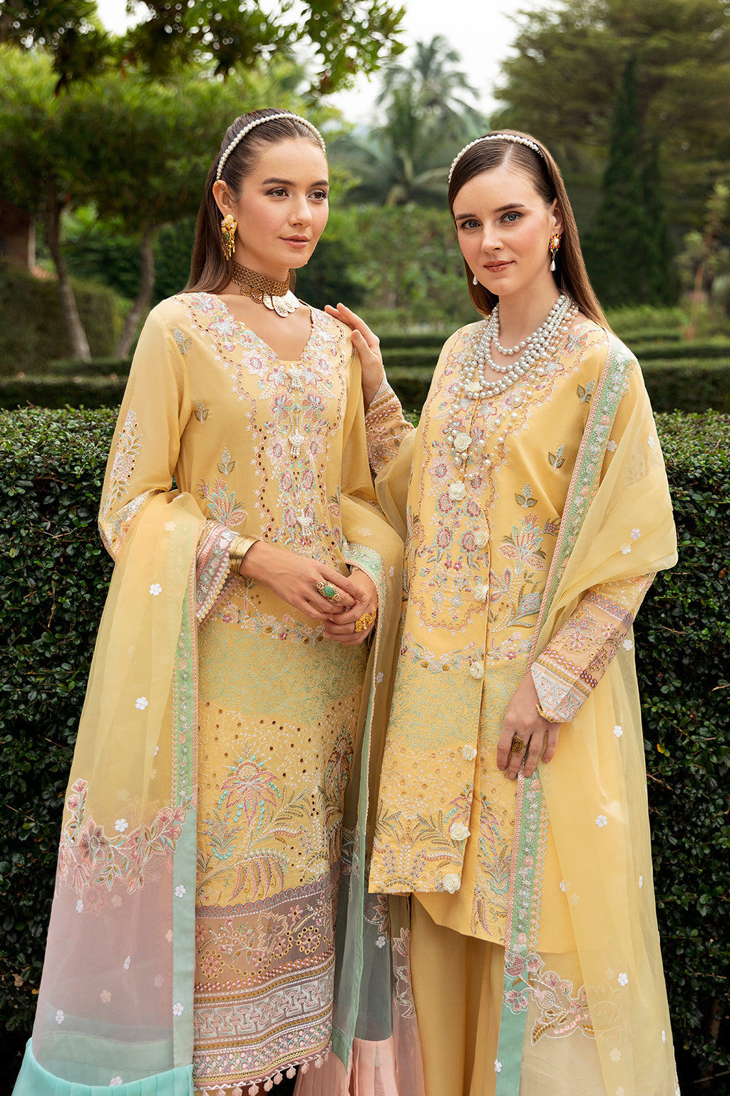 MELLOW YELLOW-3PC LAWN EMBROIDERED SUIT-Z-806