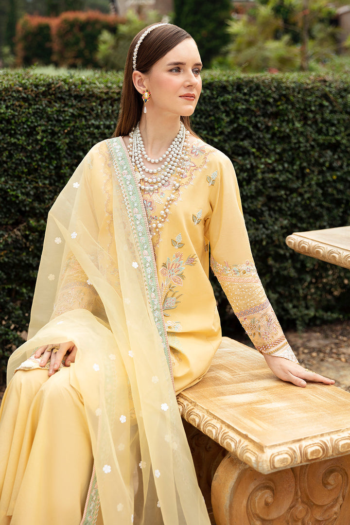 MELLOW YELLOW-3PC LAWN EMBROIDERED SUIT-Z-806