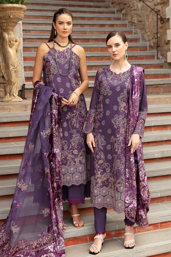 PURPLE SAPPHIRE-3PC LAWN EMBROIDERED SUIT-Z-807