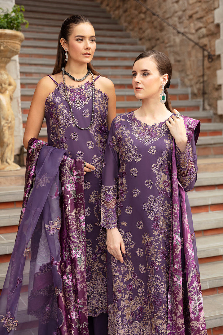 PURPLE SAPPHIRE-3PC LAWN EMBROIDERED SUIT-Z-807