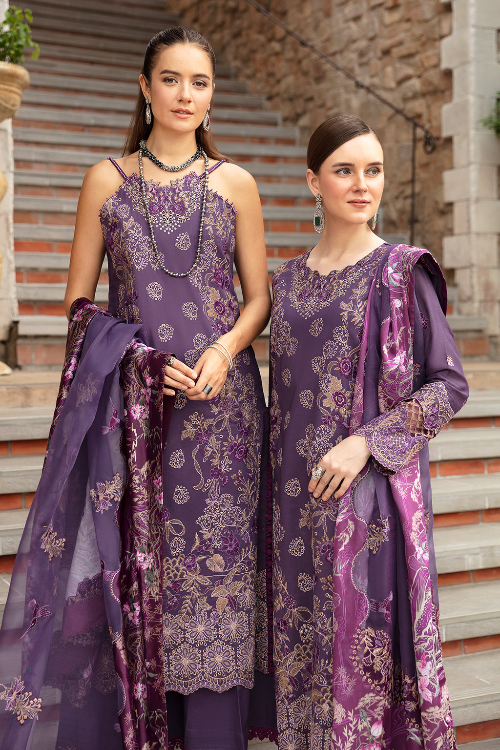 PURPLE SAPPHIRE-3PC LAWN EMBROIDERED SUIT-Z-807