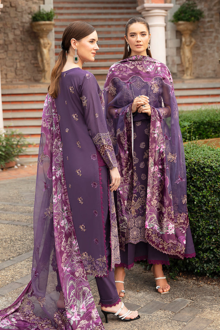 PURPLE SAPPHIRE-3PC LAWN EMBROIDERED SUIT-Z-807