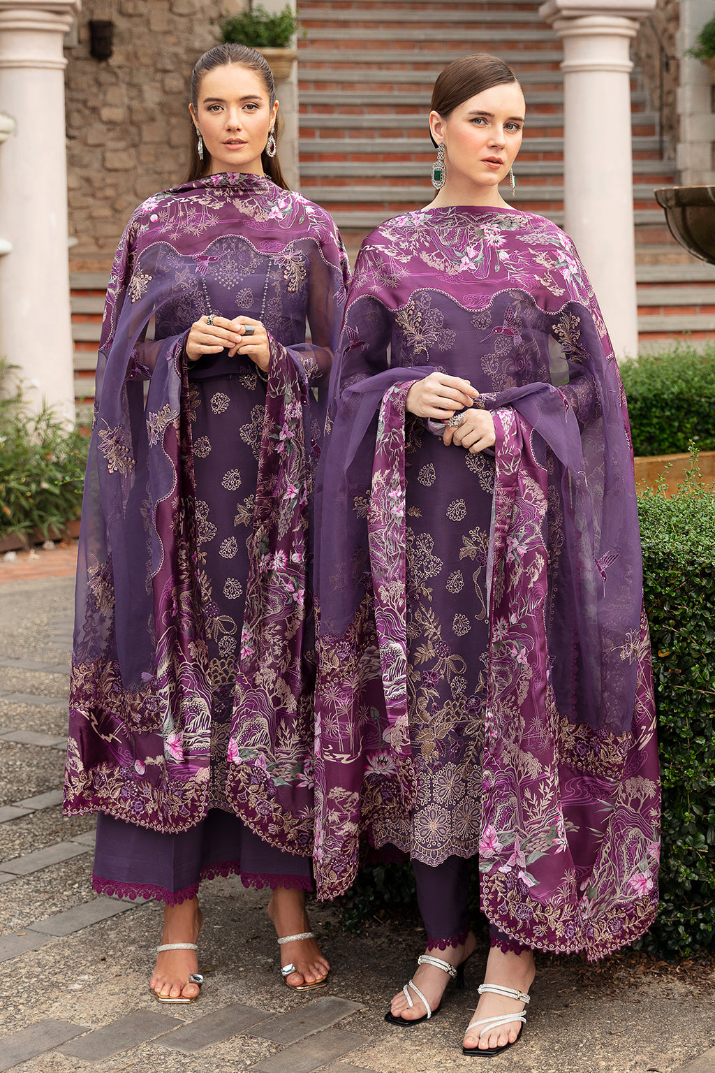 PURPLE SAPPHIRE-3PC LAWN EMBROIDERED SUIT-Z-807