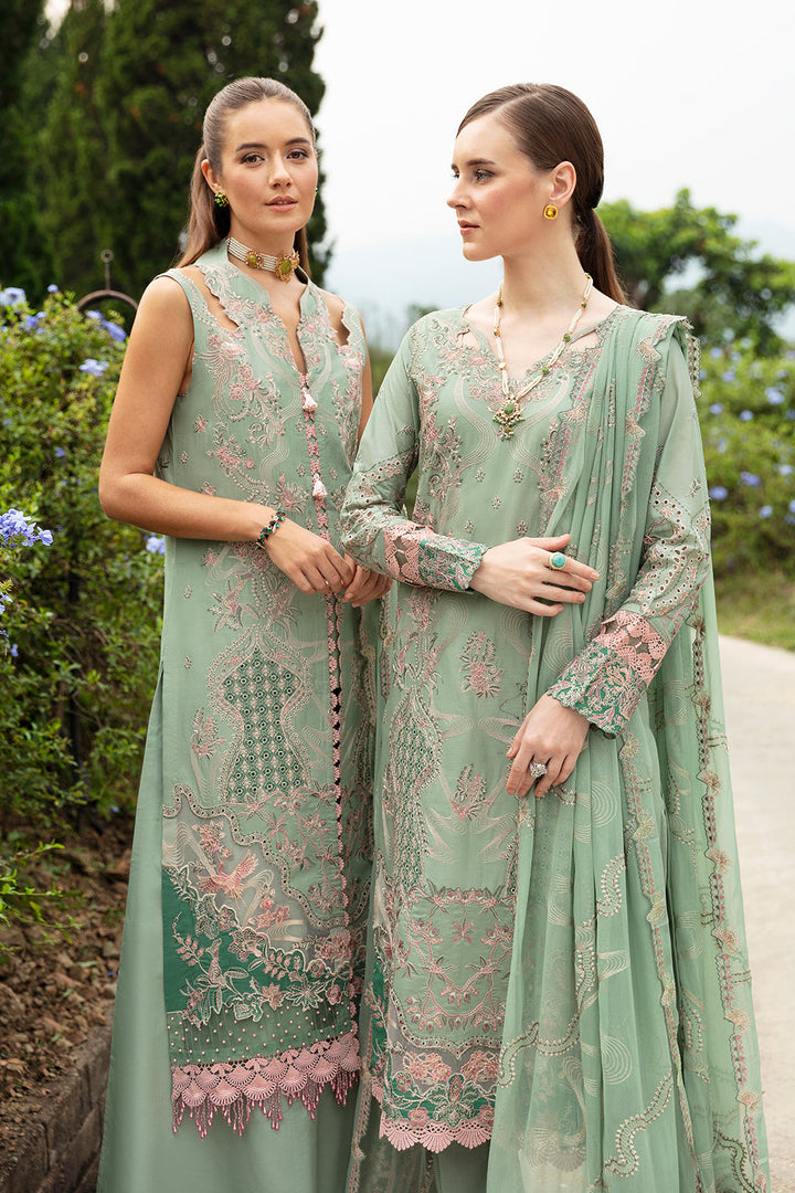 PASTEL GREEN-3PC LAWN EMBROIDERED SUIT-Z-808