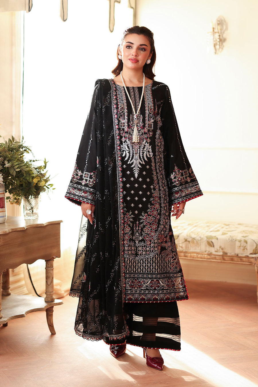 Raw Silk Embroidered Dresses, Ramsha Dresses Online in Pakistan ...